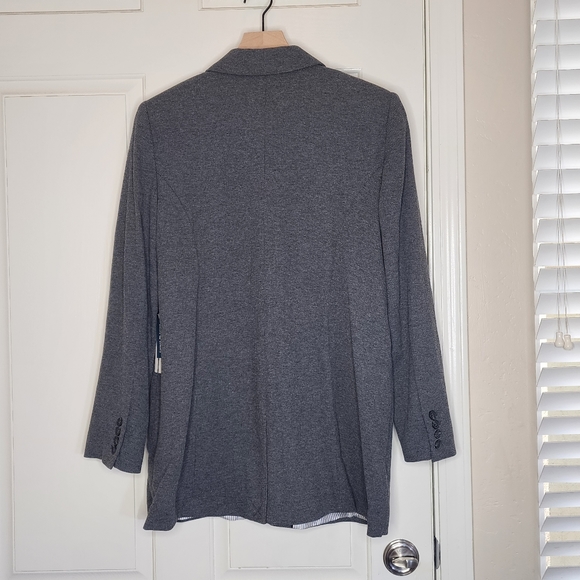 Court & Rowe Waffle Knit Cotton Blend Blazer | Grey | Size XL | NWT - Picture 2 of 10